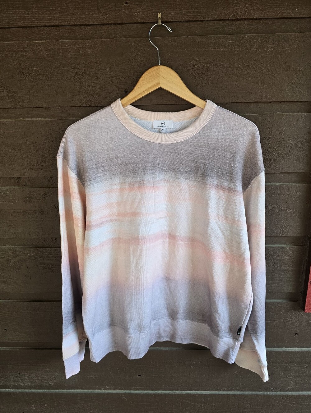 AG Adriano Goldschmied Nova French Terry Ombre Stripe Sweatshirt Medium M